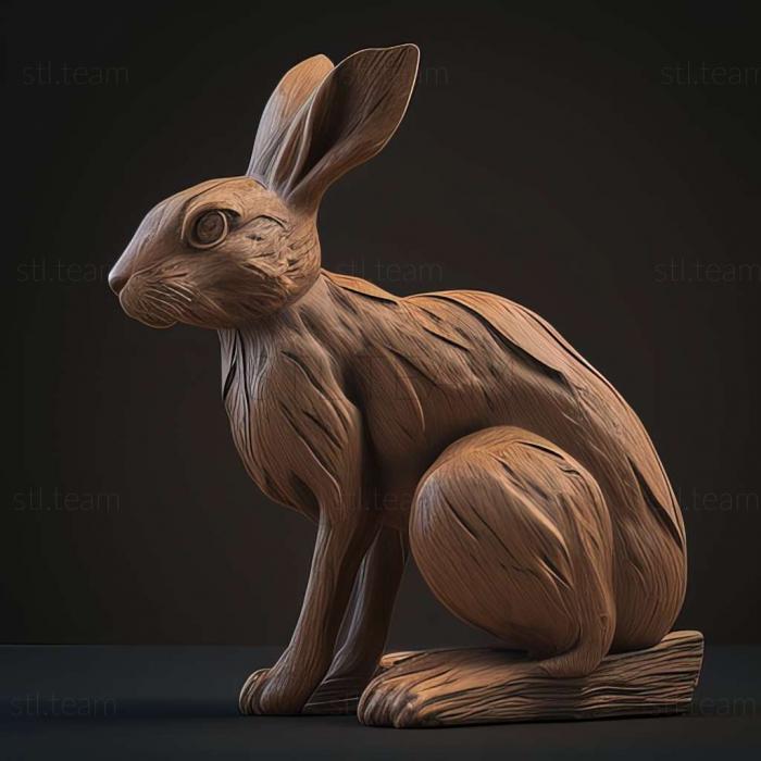 Animals rabbit 3d model